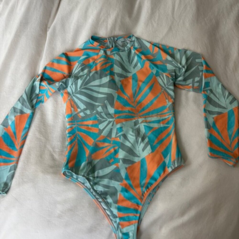 Roxy Rashguard One Piece Swimsuit Size M